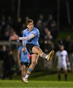 13 March 2025; Daragh Gilbourne of UCD during the annual men’s Rugby Colours match between Dublin University and UCD at UCD Bowl in Dublin. Photo by Sam Barnes/Sportsfile