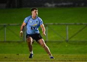 13 March 2025; Evan Moynihan of UCD during the annual men’s Rugby Colours match between Dublin University and UCD at UCD Bowl in Dublin. Photo by Sam Barnes/Sportsfile