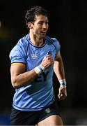 13 March 2025; Ross Deegan of UCD during the annual men’s Rugby Colours match between Dublin University and UCD at UCD Bowl in Dublin. Photo by Sam Barnes/Sportsfile