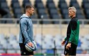 14 March 2025; Interim head coach Simon Easterby, right, and Assistant coach Jonathan Sexton during an Ireland rugby captain's run at the Stadio Olimpico in Rome, Italy. Photo by Ramsey Cardy/Sportsfile