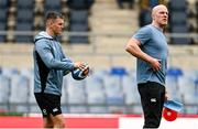 14 March 2025; Assistant coach Jonathan Sexton, left, and Forwards coach Paul O'Connell during an Ireland rugby captain's run at the Stadio Olimpico in Rome, Italy. Photo by Ramsey Cardy/Sportsfile