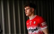 2 March 2025; Eoin McEvoy of Derry during the Allianz Football League Division 1 match between Donegal and Derry at Fr Tierney Park in Ballyshannon, Donegal. Photo by Ramsey Cardy/Sportsfile