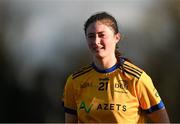 14 March 2025; Hannah McGinnis of DCU DÉ after her side's victory in the 2025 Ladies AIG HEC O'Connor Cup semi-final match between DCU Dóchas Éireann and UU Belfast at Queen's Sport, Queens University, Belfast. Photo by Shauna Clinton/Sportsfile