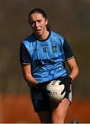 14 March 2025; Jodie McQuillan of UCD during the 2025 Ladies HEC Giles Cup semi-final match between UCD and DCU Dóchas Éireann 2 at Queen's Sport in Belfast. Photo by Ben McShane/Sportsfile