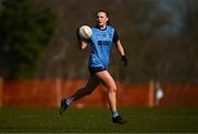 14 March 2025; Ella Parke of UCD during the 2025 Ladies HEC Giles Cup semi-final match between UCD and DCU Dóchas Éireann 2 at Queen's Sport in Belfast. Photo by Ben McShane/Sportsfile