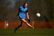 14 March 2025; Emily Reape of UCD during the 2025 Ladies HEC Giles Cup semi-final match between UCD and DCU Dóchas Éireann 2 at Queen's Sport in Belfast. Photo by Ben McShane/Sportsfile