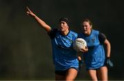 14 March 2025; Lucy Dunne of UCD during the 2025 Ladies HEC Giles Cup semi-final match between UCD and DCU Dóchas Éireann 2 at Queen's Sport in Belfast. Photo by Ben McShane/Sportsfile