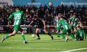 14 March 2025; Eoin Kenny of Dundalk on his way to scoring his side's third goal during the SSE Airtricity Men's First Division match between Bray Wanderers and Dundalk at Carlisle Grounds in Bray, Wicklow. Photo by Thomas Flinkow/Sportsfile