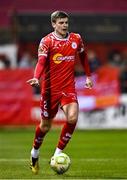 14 March 2025; Sean Gannon of Shelbourne during the SSE Airtricity Men's Premier Division match between Shelbourne and Cork City at Tolka Park in Dublin. Photo by Sam Barnes/Sportsfile