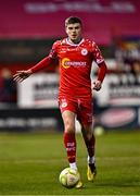 14 March 2025; Sean Gannon of Shelbourne during the SSE Airtricity Men's Premier Division match between Shelbourne and Cork City at Tolka Park in Dublin. Photo by Sam Barnes/Sportsfile