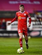14 March 2025; Sean Gannon of Shelbourne during the SSE Airtricity Men's Premier Division match between Shelbourne and Cork City at Tolka Park in Dublin. Photo by Sam Barnes/Sportsfile