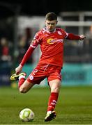 14 March 2025; Sean Gannon of Shelbourne during the SSE Airtricity Men's Premier Division match between Shelbourne and Cork City at Tolka Park in Dublin. Photo by Sam Barnes/Sportsfile
