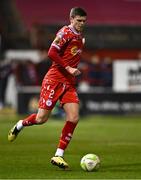 14 March 2025; Sean Gannon of Shelbourne during the SSE Airtricity Men's Premier Division match between Shelbourne and Cork City at Tolka Park in Dublin. Photo by Sam Barnes/Sportsfile