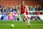 14 March 2025; Chris Forrester of St Patrick's Athletic during the SSE Airtricity Men's Premier Division match between St Patrick's Athletic and Bohemians at Richmond Park in Dublin. Photo by Stephen McCarthy/Sportsfile