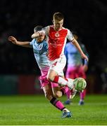 14 March 2025; Brandon Kavanagh of St Patrick's Athletic during the SSE Airtricity Men's Premier Division match between St Patrick's Athletic and Bohemians at Richmond Park in Dublin. Photo by Stephen McCarthy/Sportsfile