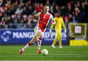 14 March 2025; Tom Grivosti of St Patrick's Athletic during the SSE Airtricity Men's Premier Division match between St Patrick's Athletic and Bohemians at Richmond Park in Dublin. Photo by Stephen McCarthy/Sportsfile