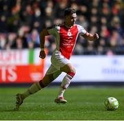 14 March 2025; Anto Breslin of St Patrick's Athletic during the SSE Airtricity Men's Premier Division match between St Patrick's Athletic and Bohemians at Richmond Park in Dublin. Photo by Stephen McCarthy/Sportsfile