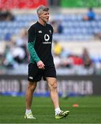 15 March 2025; Ireland interim head coach Simon Easterby before the Guinness Six Nations Rugby Championship match between Italy and Ireland at the Stadio Olimpico in Rome, Italy. Photo by Seb Daly/Sportsfile