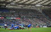 15 March 2025; Jamison Gibson-Park of Ireland feeds the ball into a scrum during the Guinness Six Nations Rugby Championship match between Italy and Ireland at the Stadio Olimpico in Rome, Italy. Photo by Ramsey Cardy/Sportsfile