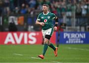 15 March 2025; Peter O’Mahony of Ireland makes his way onto the pitch as second-half substitution during the Guinness Six Nations Rugby Championship match between Italy and Ireland at the Stadio Olimpico in Rome, Italy. Photo by Seb Daly/Sportsfile