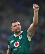 15 March 2025; Tadhg Beirne of Ireland after the Guinness Six Nations Rugby Championship match between Italy and Ireland at the Stadio Olimpico in Rome, Italy. Photo by Seb Daly/Sportsfile