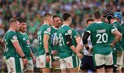 15 March 2025; Jack Conan of Ireland, centre, and team-mates after the Guinness Six Nations Rugby Championship match between Italy and Ireland at the Stadio Olimpico in Rome, Italy. Photo by Ramsey Cardy/Sportsfile