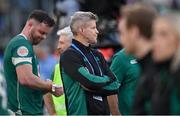 15 March 2025; Ireland interim head coach Simon Easterby after the Guinness Six Nations Rugby Championship match between Italy and Ireland at the Stadio Olimpico in Rome, Italy. Photo by Ramsey Cardy/Sportsfile