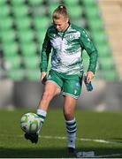15 March 2025; Ruesha Littlejohn of Shamrock Rovers before the SSE Airtricity Women's Premier Division match between Shamrock Rovers and Athlone Town at Tallaght Stadium in Dublin. Photo by Stephen Marken/Sportsfile