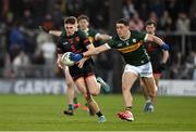 15 March 2025; Darragh McMullan of Armagh is tackled by Joe O'Connor of Kerry during the Allianz Football League Division 1 match between Kerry and Armagh at Austin Stack Park in Tralee, Kerry. Photo by Brendan Moran/Sportsfile