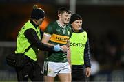 15 March 2025; Diarmuid O'Connor of Kerry leaves the pitch with an injury during the Allianz Football League Division 1 match between Kerry and Armagh at Austin Stack Park in Tralee, Kerry. Photo by Brendan Moran/Sportsfile