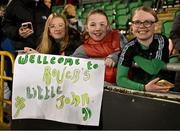 15 March 2025; Shamrock Rovers supporters after the SSE Airtricity Women's Premier Division match between Shamrock Rovers and Athlone Town at Tallaght Stadium in Dublin. Photo by Stephen Marken/Sportsfile