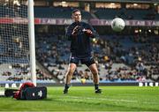 15 March 2025; Dublin goalkeeper Stephen Cluxton during the warm-up before the Allianz Football League Division 1 match between Dublin and Galway at Croke Park in Dublin. Photo by Piaras Ó Mídheach/Sportsfile