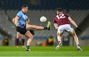 15 March 2025; Brian Howard of Dublin in action against Céin Darcy of Galway during the Allianz Football League Division 1 match between Dublin and Galway at Croke Park in Dublin. Photo by Piaras Ó Mídheach/Sportsfile