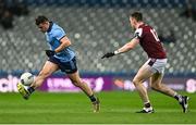 15 March 2025; Brian Howard of Dublin in action against Céin Darcy of Galway during the Allianz Football League Division 1 match between Dublin and Galway at Croke Park in Dublin. Photo by Piaras Ó Mídheach/Sportsfile