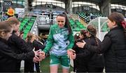 15 March 2025; Áine O'Gorman of Shamrock Rovers before the SSE Airtricity Women's Premier Division match between Shamrock Rovers and Athlone Town at Tallaght Stadium in Dublin. Photo by Stephen Marken/Sportsfile