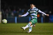 14 March 2025; Graham Burke of Shamrock Rovers during the SSE Airtricity Men's Premier Division match between Drogheda United and Shamrock Rovers at Sullivan & Lambe Park in Drogheda, Louth. Photo by Ben McShane/Sportsfile