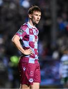 14 March 2025; Owen Lambe of Drogheda United during the SSE Airtricity Men's Premier Division match between Drogheda United and Shamrock Rovers at Sullivan & Lambe Park in Drogheda, Louth. Photo by Ben McShane/Sportsfile
