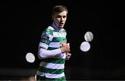 14 March 2025; Matt Healy of Shamrock Rovers during the SSE Airtricity Men's Premier Division match between Drogheda United and Shamrock Rovers at Sullivan & Lambe Park in Drogheda, Louth. Photo by Ben McShane/Sportsfile