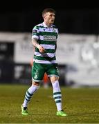 14 March 2025; Danny Grant of Shamrock Rovers during the SSE Airtricity Men's Premier Division match between Drogheda United and Shamrock Rovers at Sullivan & Lambe Park in Drogheda, Louth. Photo by Ben McShane/Sportsfile