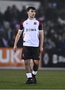 7 March 2025; Andy Paraschiv of Dundalk during the SSE Airtricity Men's Premier Division match between Dundalk and Treaty United at Oriel Park in Dundalk, Louth. Photo by Ben McShane/Sportsfile