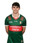 27 March 2024; Tommy Conroy poses for a portrait during a Mayo football squad portrait session at Connacht GAA Centre of Excellence in Bekan, Mayo. Photo by Piaras Ó Mídheach/Sportsfile