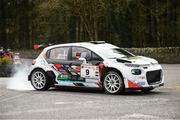 16 March 2025; Daniel Cronin and Donnchadh Burke compete in their Citroen C3 Rally2 during stage 13 Ardfield on day three of The Clonakilty Park Hotel West Cork Rally in Clonakilty, Cork. Photo by Philip Fitzpatrick/Sportsfile