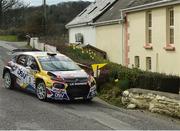 16 March 2025; Josh Moffett and Andy Hayes compete in their Citroen C3 Rally2 during Stage 13 Ardfield on day three of The Clonakilty Park Hotel West Cork Rally in Clonakilty, Cork. Photo by Philip Fitzpatrick/Sportsfile