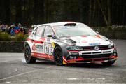 16 March 2025; David Kelly and Arthur Kierans compete in their VW Polo GTI R5 during Stage 13 Ardfield on day three of The Clonakilty Park Hotel West Cork Rally in Clonakilty, Cork. Photo by Philip Fitzpatrick/Sportsfile