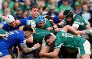 15 March 2025; Ireland players, including Tadhg Beirne, Robbie Henshaw and James Ryan in a maul during the Guinness Six Nations Rugby Championship match between Italy and Ireland at the Stadio Olimpico in Rome, Italy. Photo by Ramsey Cardy/Sportsfile