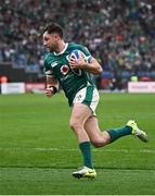 15 March 2025; Hugo Keenan of Ireland during the Guinness Six Nations Rugby Championship match between Italy and Ireland at the Stadio Olimpico in Rome, Italy. Photo by Seb Daly/Sportsfile