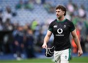 15 March 2025; Caelan Doris of Ireland before the Guinness Six Nations Rugby Championship match between Italy and Ireland at the Stadio Olimpico in Rome, Italy. Photo by Seb Daly/Sportsfile