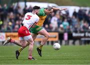 16 March 2025; Michael Murphy of Donegal in action against Peter Teague of Tyrone during the Allianz Football League Division 1 match between Donegal and Tyrone at O’Donnell Park in Letterkenny, Donegal. Photo by Piaras Ó Mídheach/Sportsfile