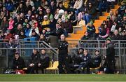 16 March 2025; Donegak manager Jim McGuinness, centre, during the Allianz Football League Division 1 match between Donegal and Tyrone at O’Donnell Park in Letterkenny, Donegal. Photo by Piaras Ó Mídheach/Sportsfile