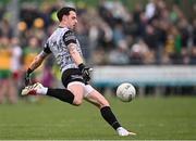 16 March 2025; Tyrone goalkeeper Niall Morgan during the Allianz Football League Division 1 match between Donegal and Tyrone at O’Donnell Park in Letterkenny, Donegal. Photo by Piaras Ó Mídheach/Sportsfile